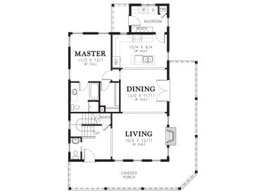 1st Floor Plan, 034H-0381