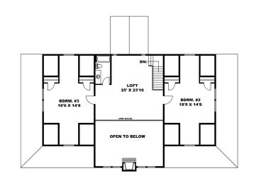 2nd Floor Plan, 012H-0261