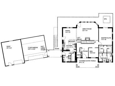 1st Floor Plan, 012H-0088