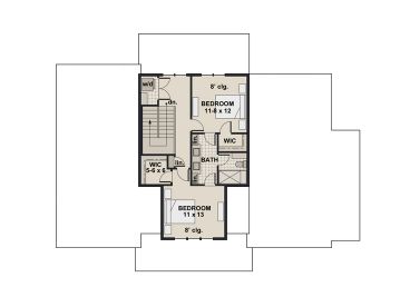 2nd Floor Plan, 023H-0196
