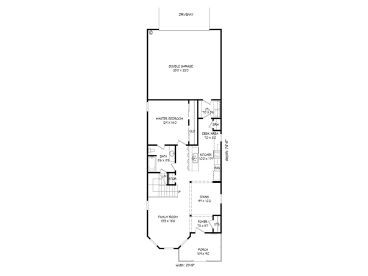 1st Floor Plan, 062H-0018