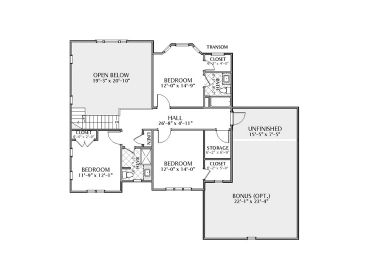 2nd Floor Plan, 067H-0010