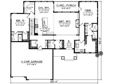 1st Floor Plan, 020H-0465