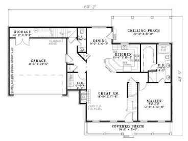 1st Floor Plan, 025H-0017