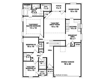 1st Floor Plan, 006H-0067