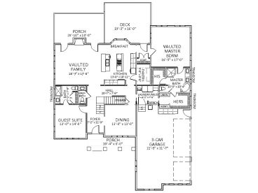 1st Floor Plan, 067H-0025
