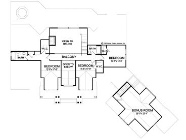 2nd Floor Plan, 043H-0205
