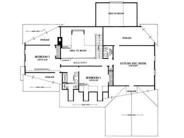 2nd Floor Plan, 063H-0083