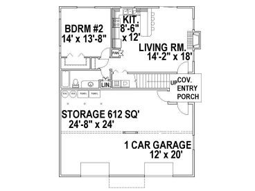 1st Floor Plan, 012G-0121