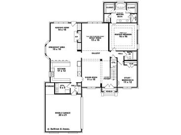 1st Floor Plan, 006H-0100