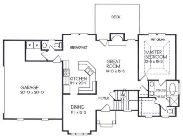 1st Floor Plan, 045H-0008