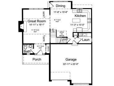 1st Floor Plan, 046H-0183