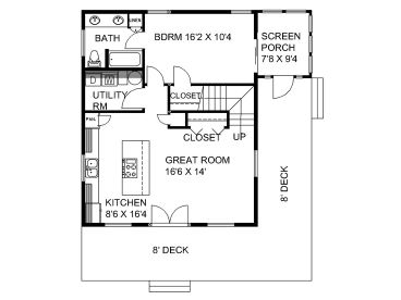 1st Floor Plan, 012H-0328