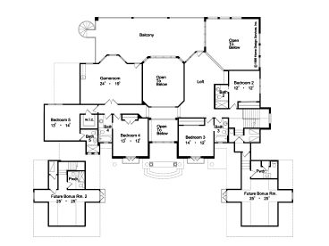 2nd Floor Plan, 043H-0232