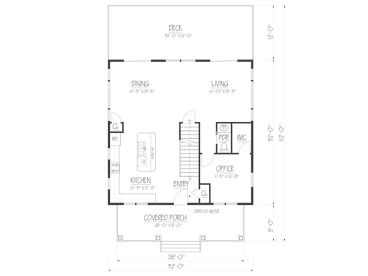 1st Floor Plan, 068H-0044