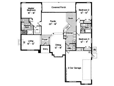 Floor Plan, 043H-0086