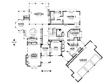 1st Floor Plan, 034H-0154