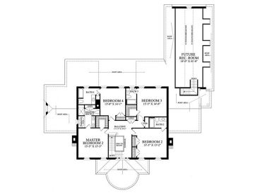 2nd Floor Plan, 063H-0063