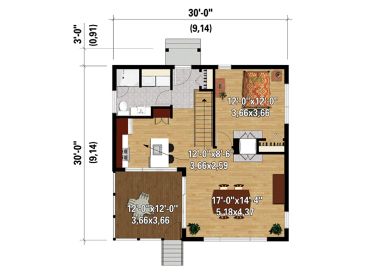 Floor Plan, 072H-0200