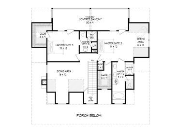 2nd Floor Plan, 062H-0225