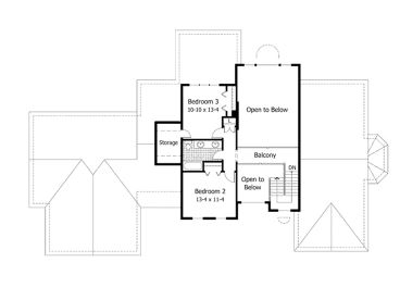 2nd Floor Plan, 023H-0034