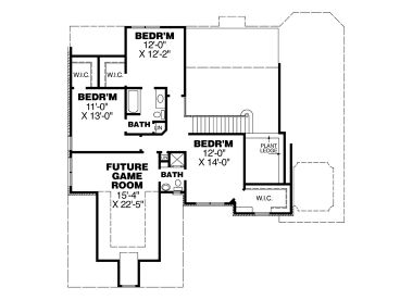 2nd Floor Plan, 011H-0041