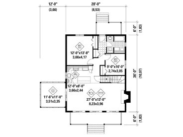 1st Floor Plan, 072H-0218
