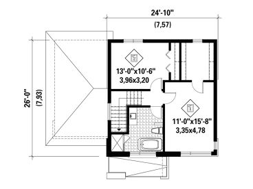 2nd Floor Plan, 072H-0173