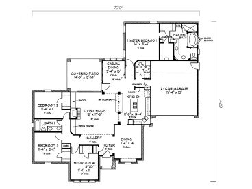 Floor Plan, 054H-0038
