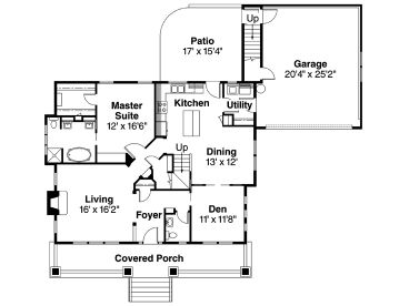 1st Floor Plan, 051H-0097