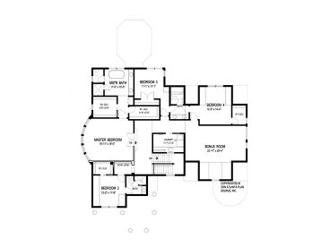 2nd Floor Plan, 007H-0130