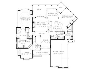 1st Floor Plan, 084H-0006