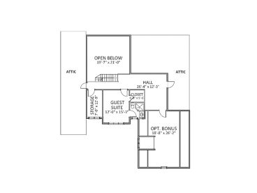 2nd Floor Plan, 067H-0035