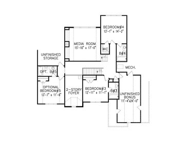 2nd Floor Plan, 084H-0009