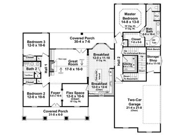 1st Floor Plan, 001H-0065