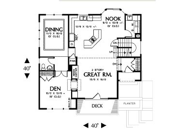 1st Floor Plan, 034H-0019