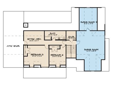 2nd Floor Plan, 075H-0017
