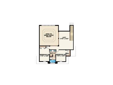 2nd Floor Plan, 040H-0061