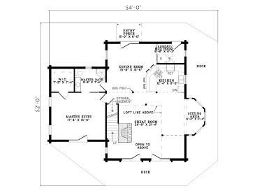 1st Floor Plan, 025L-0009