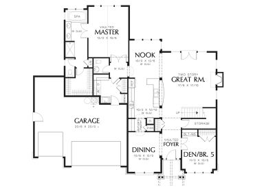 1st Floor Plan, 034H-0403