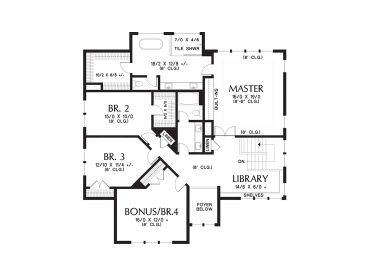 2nd Floor Plan, 034H-0444