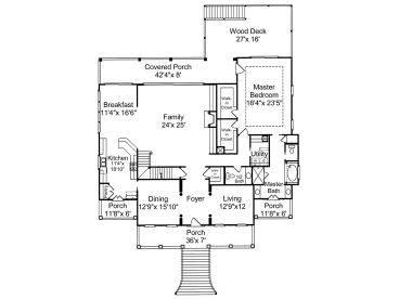 1st Floor Plan, 017H-0028