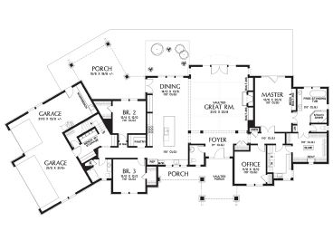 1st Floor Plan, 034H-0230
