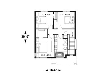 2nd Floor Plan, 027H-0486