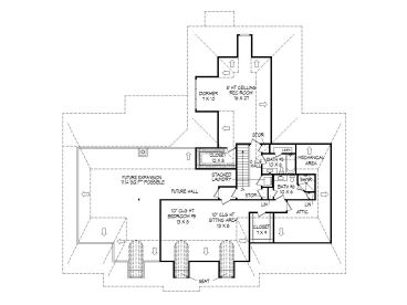 2nd Floor Plan, 062H-0166