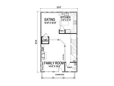 2nd Floor Plan, 058H-0075