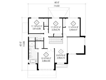 2nd Floor Plan, 072H-0132