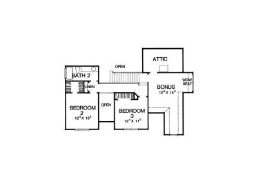 2nd Floor Plan, 036H-0087
