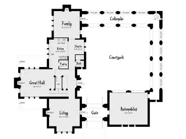 1st Floor Plan, 052H-0028
