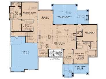 1st Floor Plan, 074H-0120